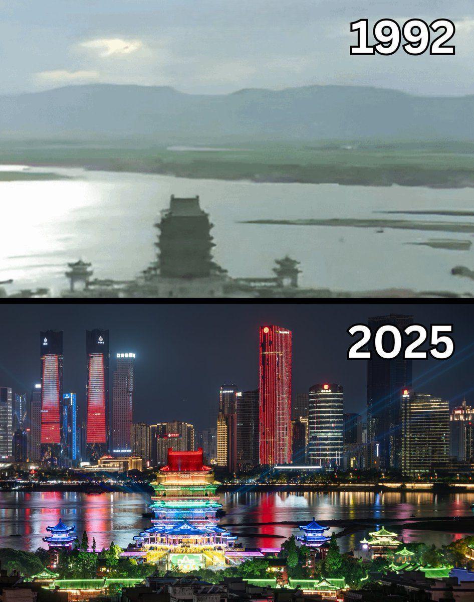 Nanchang, China, 1992 vs 2025